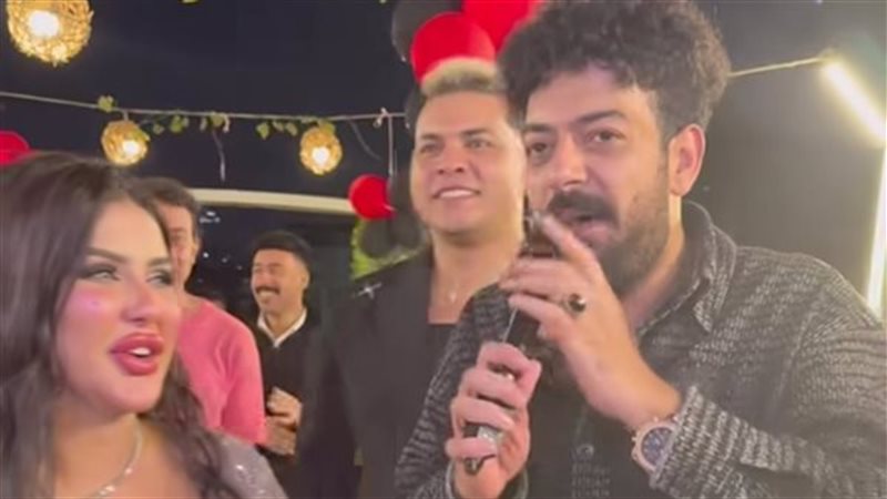 إسماعيل الليثي وزوجته شيماء سعيد
