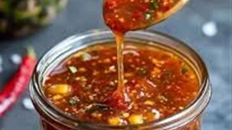 صلصة الأناناس الحارة