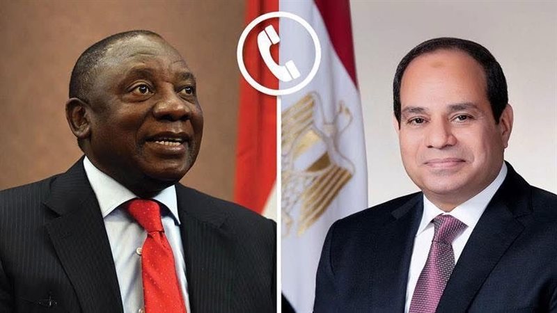 الرئيس السيسي ورئيس جمهورية جنوب افريقيا