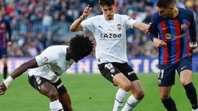 التعادل الإيجابي يحسم مواجهة برشلونة وفالنسيا في الدوري الإسباني