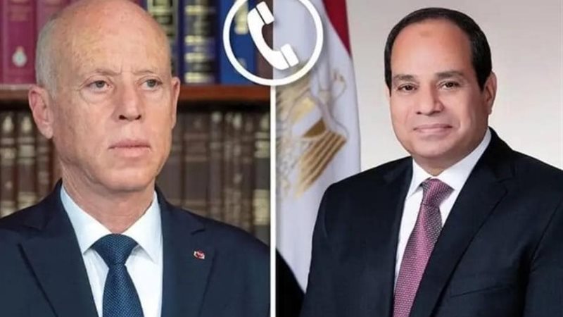 الرئيس السيسي والرئيس قيس سعيد