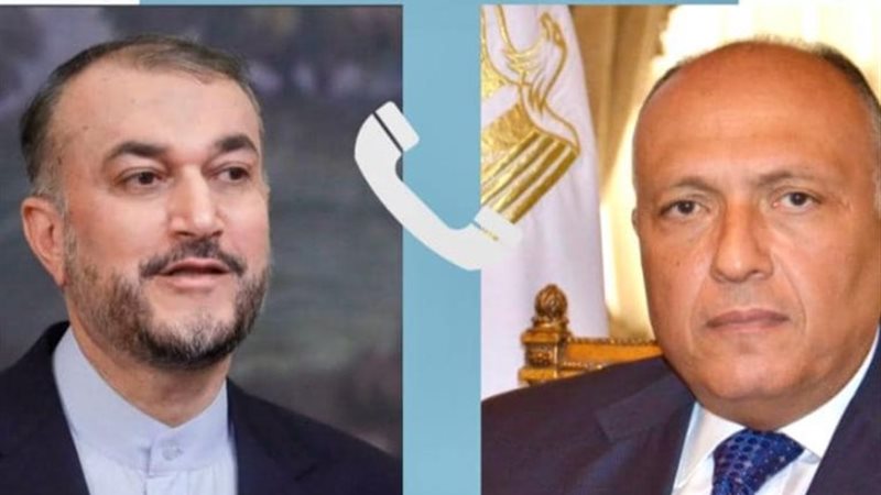 وزير الخارجية ونظيره الإيراني
