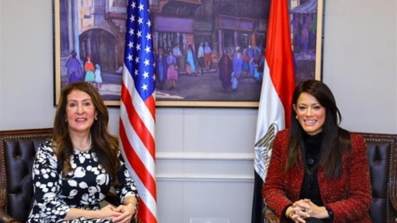 الدكتورة رانيا المشاط، وزيرة التعاون الدولي، وهيرو مصطفى غا