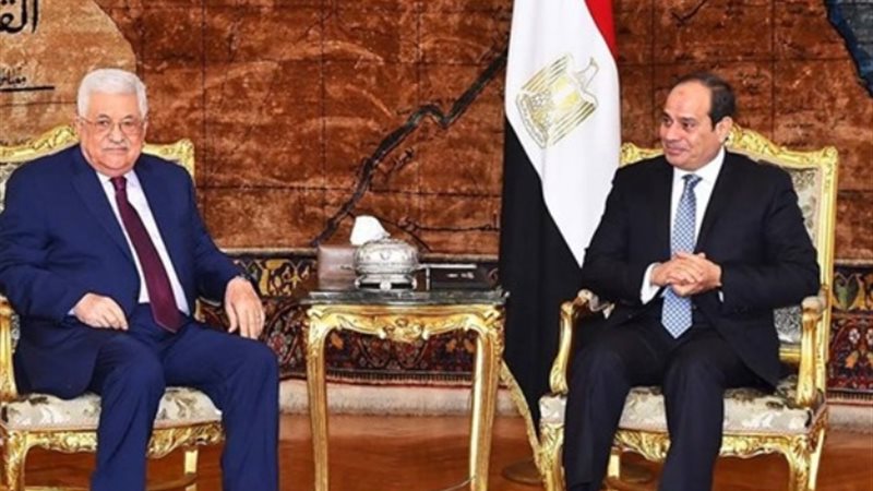الرئيس السيسي ونظيره الفلسطيني