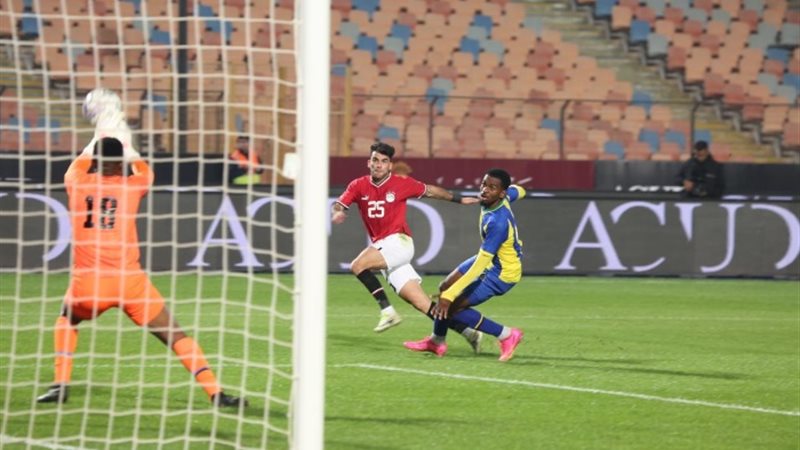 من مباراة مصر وتنزانيا الودية