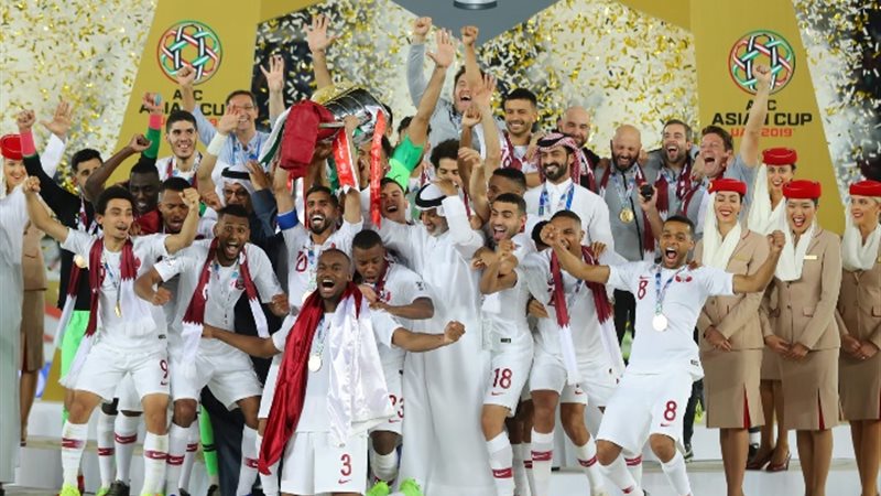 لاعبو منتخب قطر