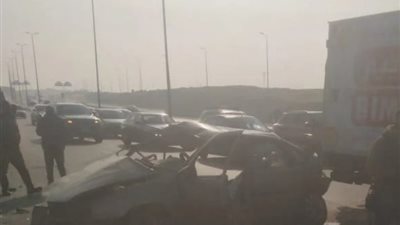 مصرع وإصابة 6 أشخاص في حادث تصادم مروع بـ كوبرى سمير غانم