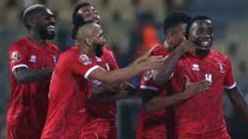 غينيا الاستوائية تحتفل بهدفها الأول