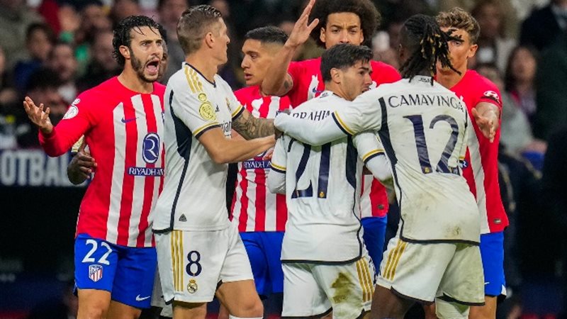 لاعبي ريال مدريد وأتليتكو