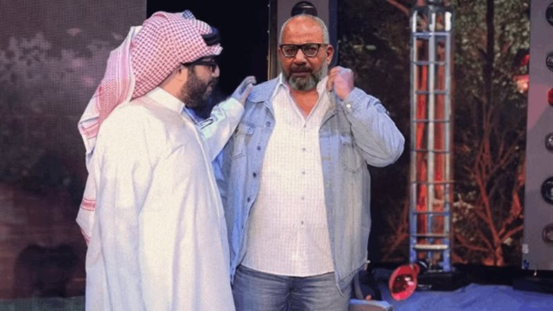 بيومي فؤاد والمستشار تركي أل الشيخ