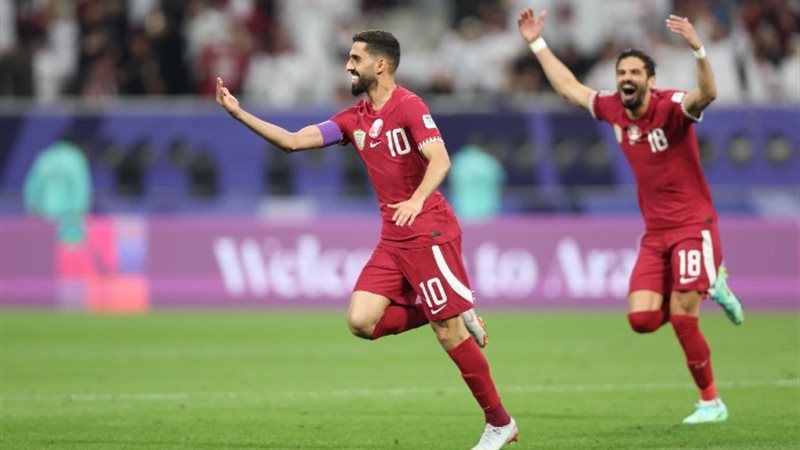 لاعبو منتخب قطر