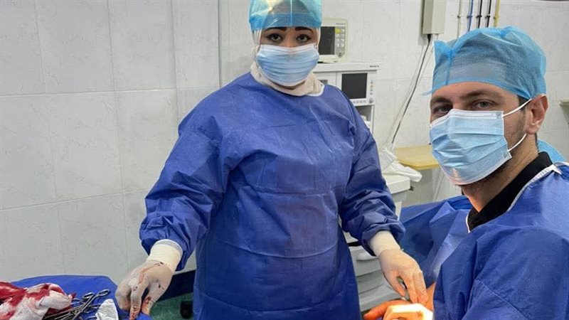 أثناء إجراء العملية 