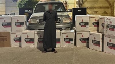 ضبط أكثر من 22 ألف عبوة سجائر مجهولة المصدر في مطروح