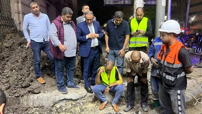 رئيس شركة مياه الغربية: إصلاح تسريب خط طنطا بدأ فورا دون تأثير على الضخ