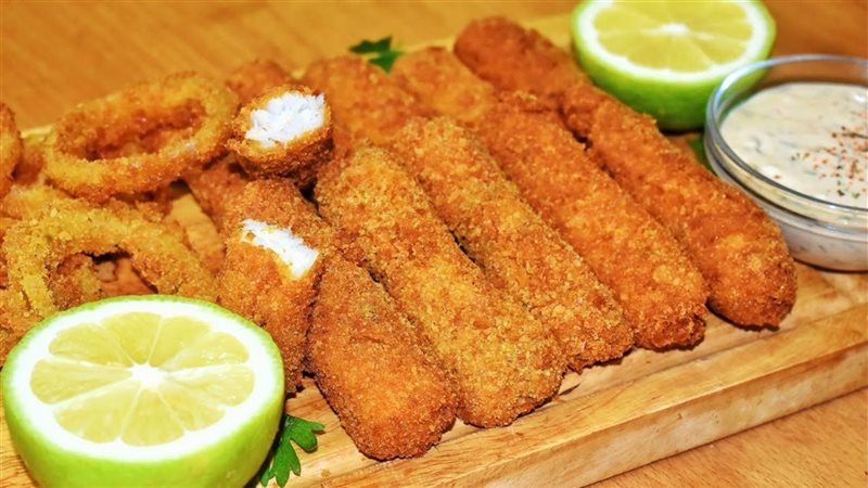 أصابع السمك المقرمشة