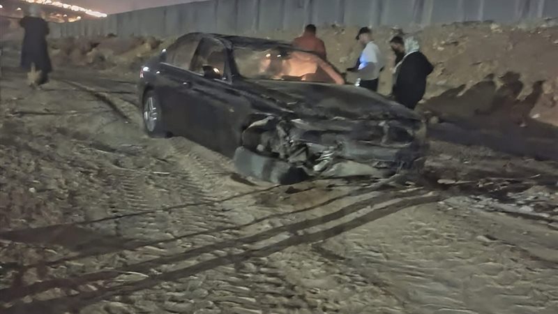 اثار الحادث 