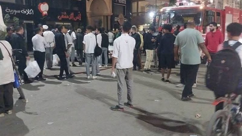 اثار الحريق 
