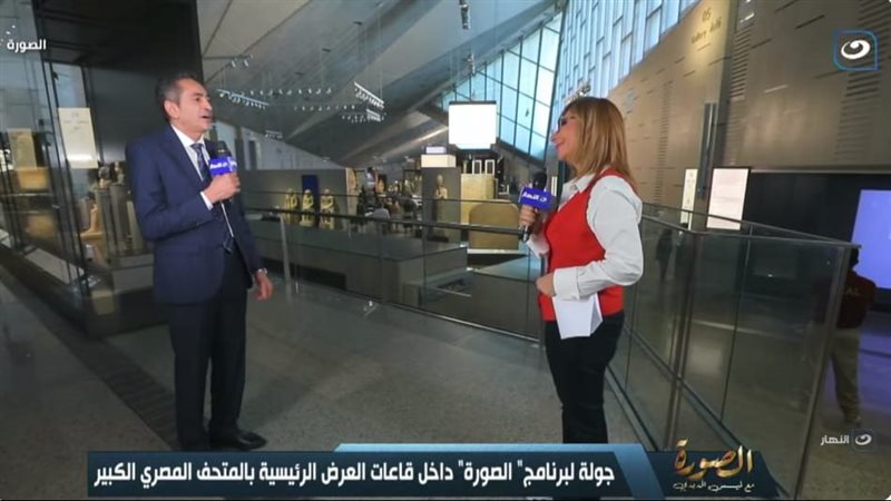 لميس الحديدي مع الدكتور حسين كمال