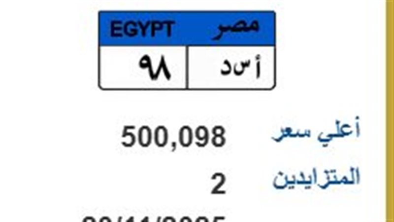 لوحة معدنية مميزة 