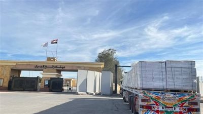 الهلال الأحمر المصري يسيّر قافلة محملة بـ 9500 طن مساعدات لغزة