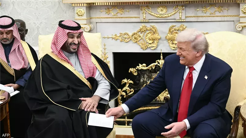 محمد بن سلمان مع دونالد ترامب