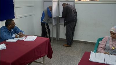 ناخبون يدلون بأصواتهم في مدرسة النصر سكول الخاصة بالمطرية بانتخابات النواب.. فيديو وصور
