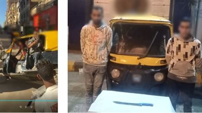 مغامرة خطيرة بالإسكندرية.. شخصان يقفان على 