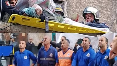 صورة_ومغزى | تكاتف بطولي في موقع انهيار عقار بكرموز