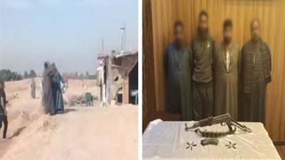 كشف ملابسات فيديو إطلاق ناروتشاجر داخل موقع بناء بأكتوبر..وضبط المتهمين