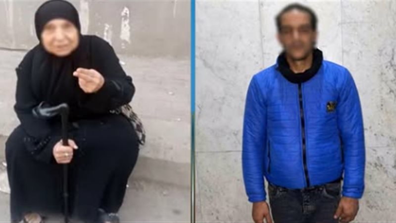 المتهمان عقب القبض عليهم