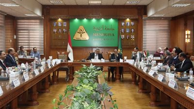 المجلس الأعلى لشئون خدمة المجتمع وتنمية البيئة يعقد اجتماعه الدوري بجامعة المنوفية