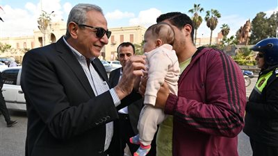جولة ميدانية موسعة لمحافظ الغربية بطنطا وسط الأمطار لمتابعة الخدمات