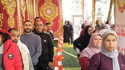 إقبال بلجان حوش عيسى في الساعات الأولى من فتح باب التصويت في انتخابات مجلس النواب
