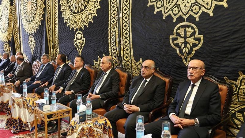 عزاء ضحايا حادث المنيا 