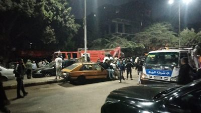 الأمن يغلق محيط العقار المنهار في إمبابة ويبدأ فحص كاميرات المراقبة