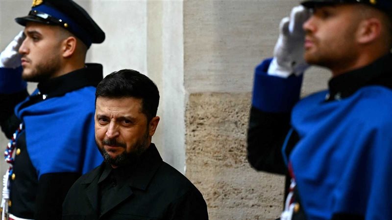 الرئيس الأوكراني فولوديمير زيلينسكي