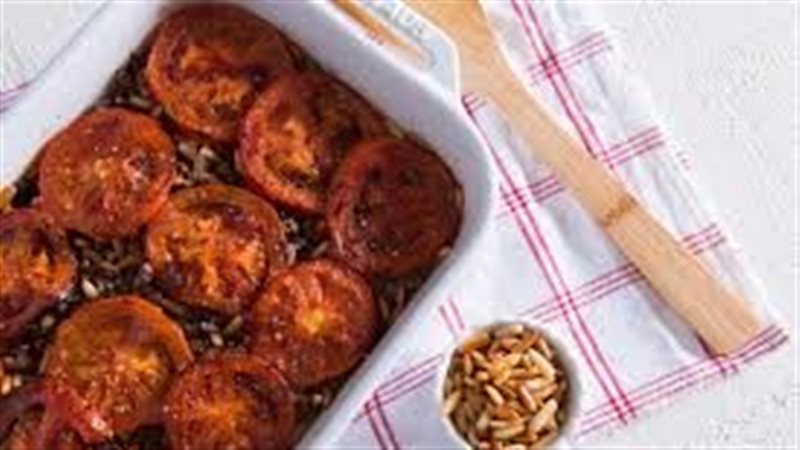 صينية باذنجان باللحم المفروم 