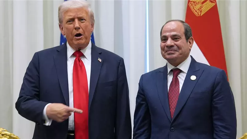 الرئيس السيسي ونظيره الأمريكي 