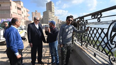 محافظ الغربية يتابع تطوير كورنيش كفر الزيات ومحور النعناعية لتعزيز التنمية