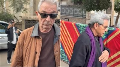 محمود سعد ومحمود حميدة وبسمة يشاركون في جنازة داوود عبد السيد