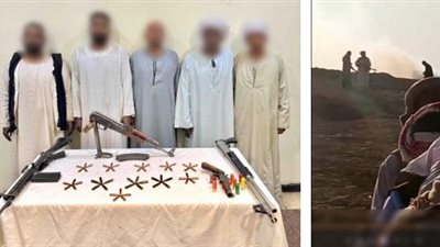 خلاف على أرض أملاك دولة.. ضبط طرفى مشاجرة بالأسلحة النارية بأسوان 