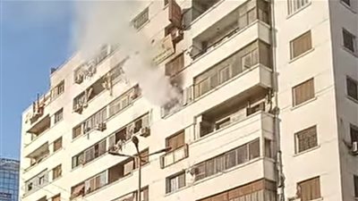 السيطرة على حريق بالطابق السادس بمبنى سكني في ميدان محطة طنطا