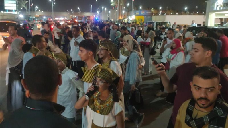 احتفالات المصريين بافتتاح المتحف المصري الكبير