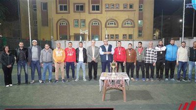 الشئون التجارية المركزية يحصد كأس بطولة كرة القدم الخماسية بمياه الشرب بسوهاج