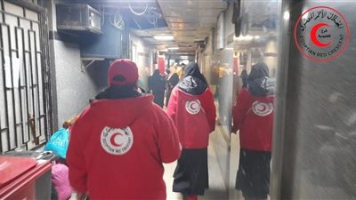 دعم طبي للمصابين..دور بطولي للهلال الأحمر بحريق مصحة علاج الإدمان فى بنها