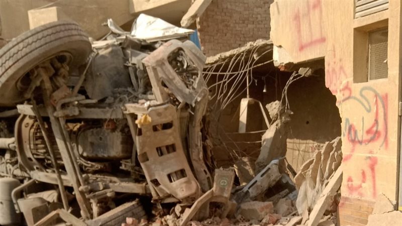 اثار الحادث 