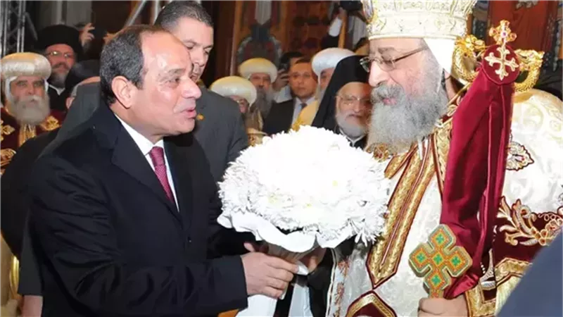 الرئيس السيسي والبابا تواضروس الثاني