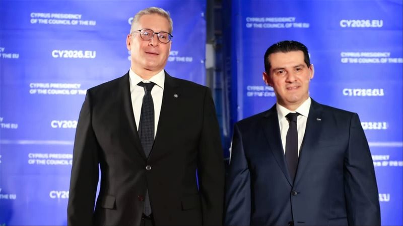 المهندس كريم بدوي والرئيس القبرصي