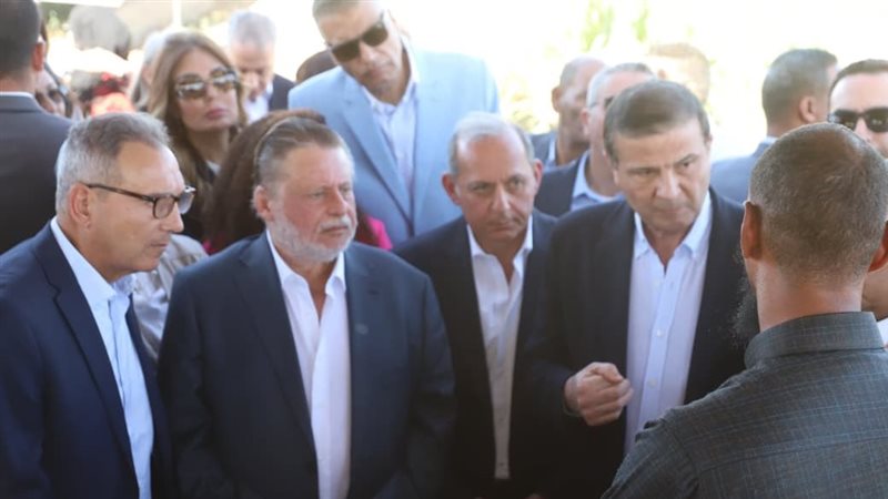 محافظ البنك المركزي ووزير الزراعة ورئيسا بنكي الأهلي ومصر