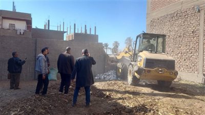إزالة 12 حالة تعد واسترداد 133 فدانًا زراعيًا